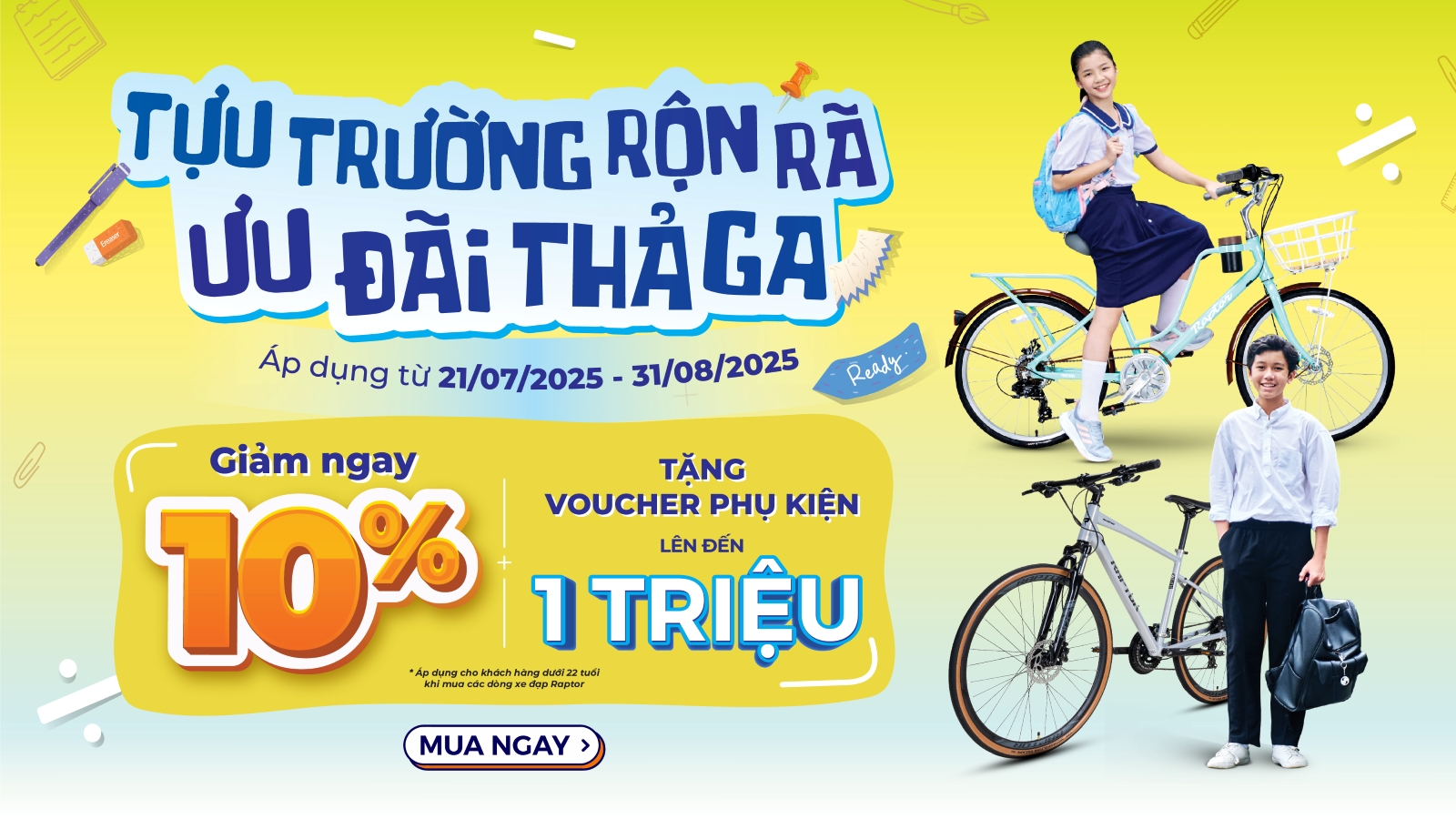 Xe Đạp Học Sinh – Rộn Rã Mùa Tựu Trường Cùng Ưu Đãi Thả Ga Từ Xedap.vn