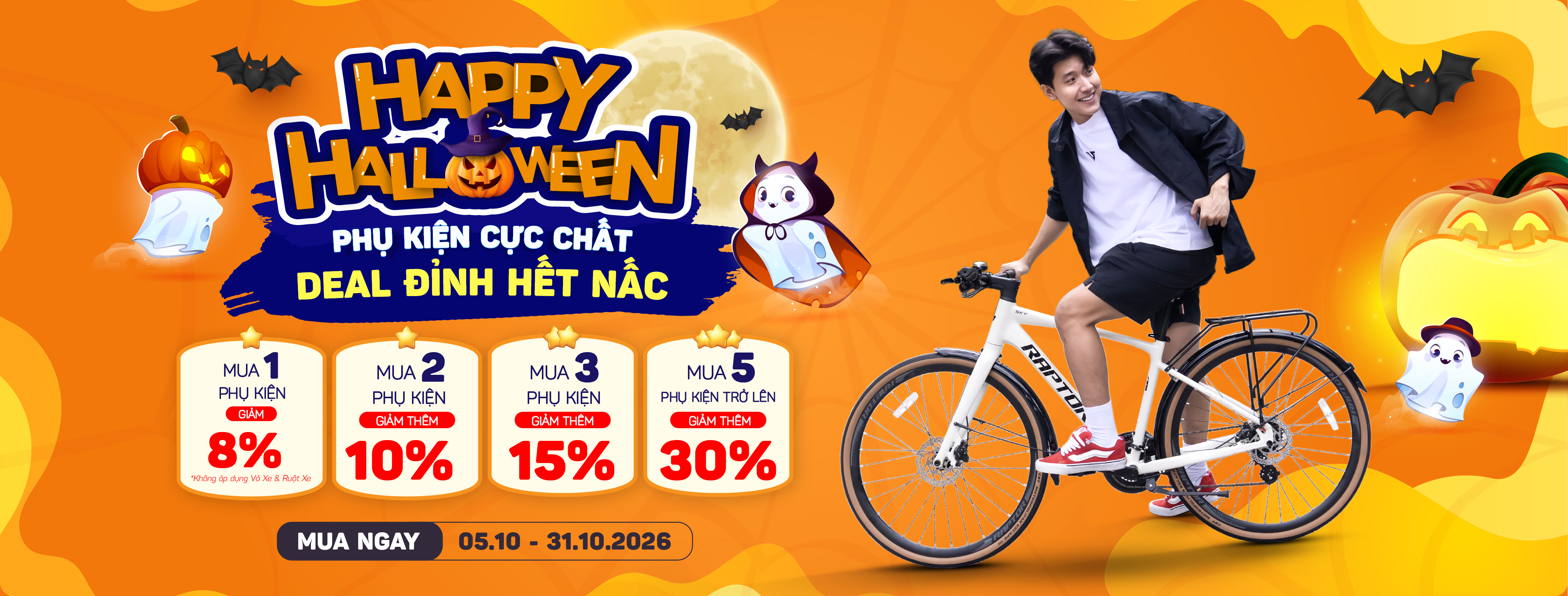 PHỤ KIỆN CỰC CHẤT – DEAL ĐỈNH HẾT NẤC: XE ĐẠP GIẢM ĐẾN 39%, PHỤ KIỆN GIẢM ĐẾN 30%