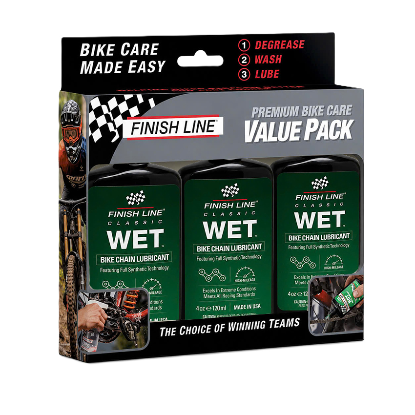 Dung Dịch Bôi Trơn Dùng Cho Xe Đạp 120ml (3 Chai/Hộp) FINISH LINE Wet Lube