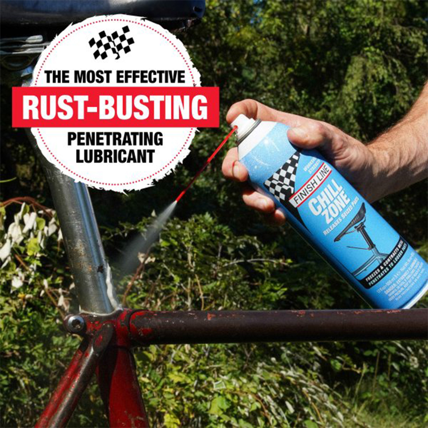 Dung Dịch Bôi Trơn Phá Rỉ Sét Xe Đạp 509ml Dạng Xịt FINISH LINE Chill Zone Aerosol