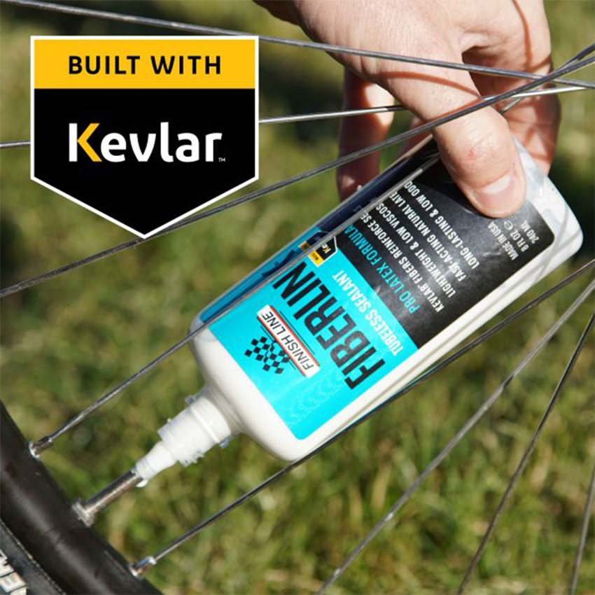 Keo Dán Vỏ Xe Đạp 240ml FINISH LINE Fiberlink Tubeless Tire Sealant