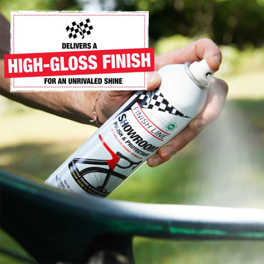 Dung Dịch Đánh Bóng Và Bảo Vệ Bề Mặt Xe Đạp 340g Dạng Xịt FINISH LINE Ceramic Polish & Protectant Aerosol