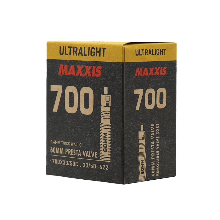 Ruột Xe Đạp 700X33/50C 60mm Van Nhỏ (Presta) MAXXIS Ultralight Bicycle Tube