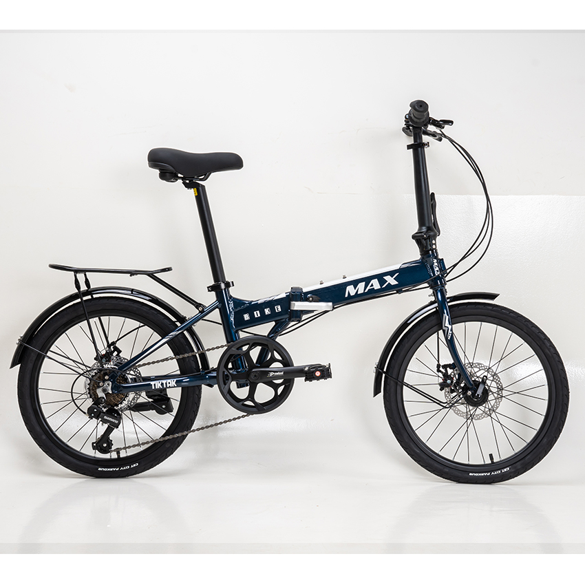 Xe Đạp Gấp Folding MAX BIKE Tiktak - Phanh Đĩa, Bánh 20 Inches