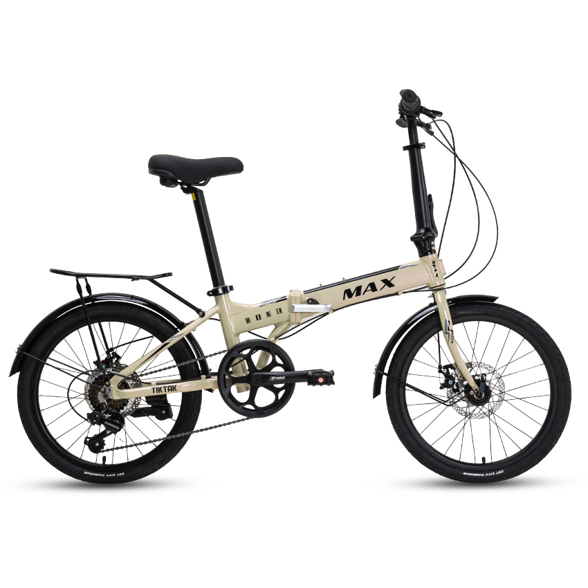 Xe Đạp Gấp Folding MAX BIKE Tiktak - Phanh Đĩa, Bánh 20 Inches