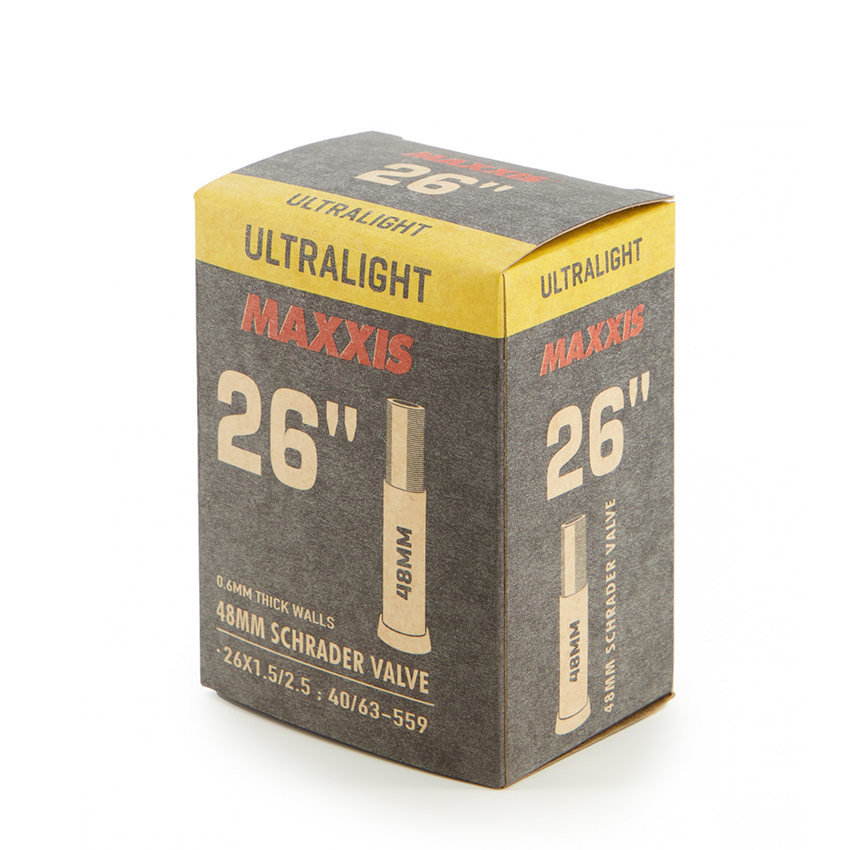 Ruột Xe Đạp 26X1.5/2.5 48mm Van Lớn (SCHRADER) MAXXIS Ultralight Bicycle Tube