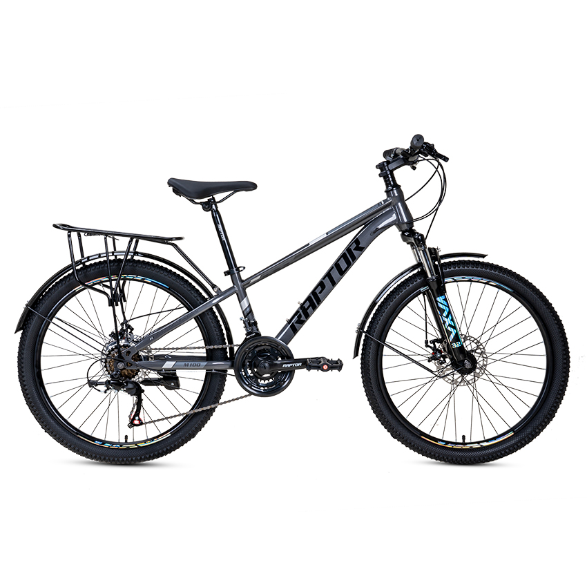 Xe Đạp Địa Hình MTB RAPTOR M100 1B - Phanh Đĩa, Bánh 24 Inches