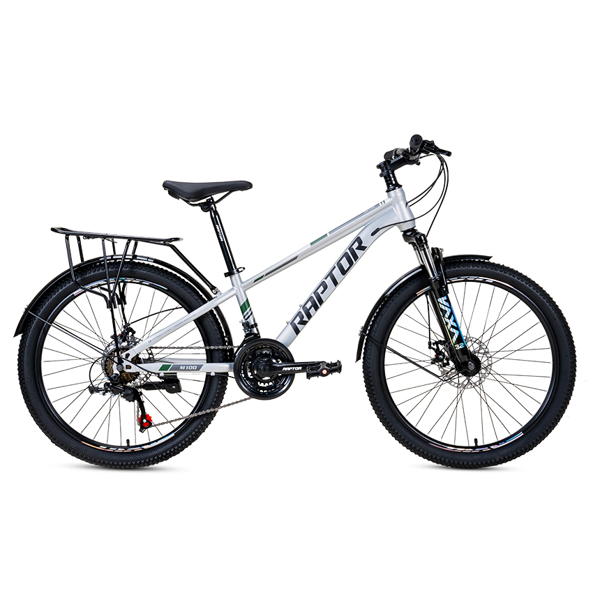 Xe Đạp Địa Hình MTB RAPTOR M100 1B - Phanh Đĩa, Bánh 24 Inches