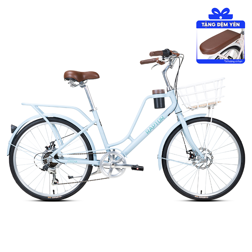 Xe Đạp Đường Phố Touring RAPTOR Mocha 1B - Bánh 24 Inches