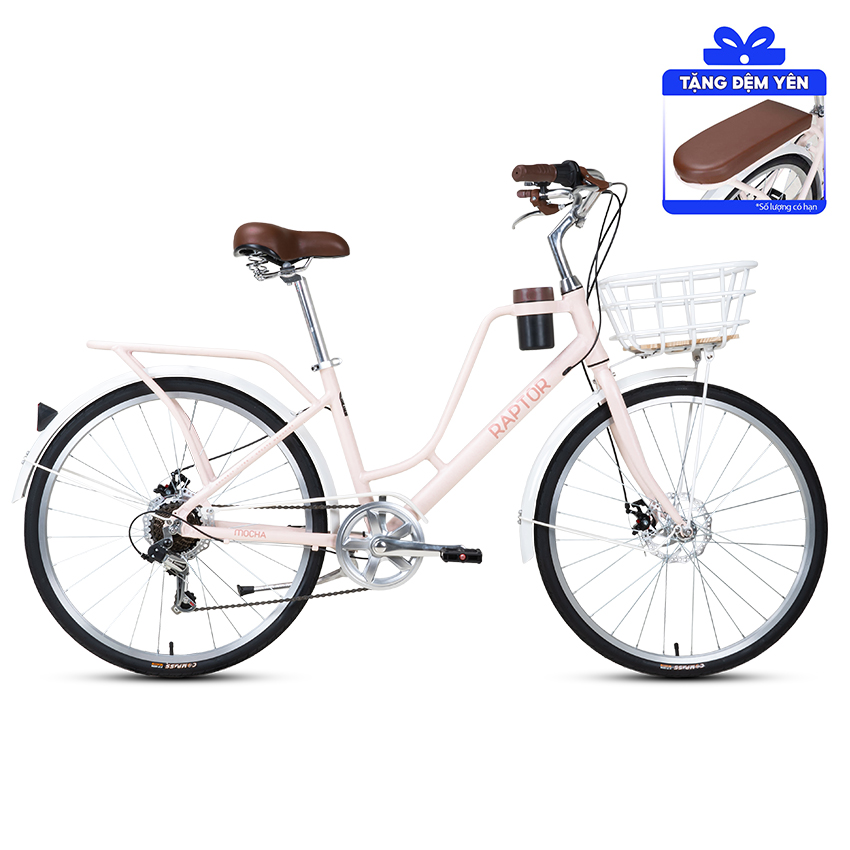 Xe Đạp Đường Phố Touring RAPTOR Mocha 2B - Bánh 26 Inches