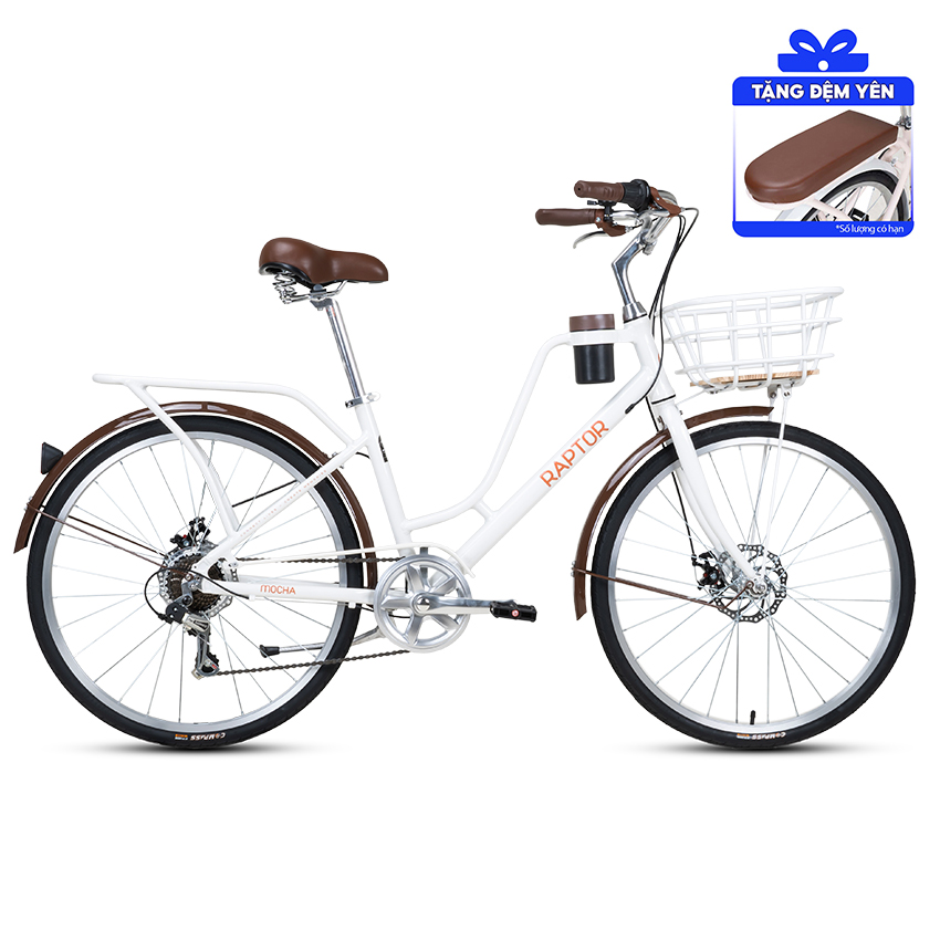 Xe Đạp Đường Phố Touring RAPTOR Mocha 2B - Bánh 26 Inches