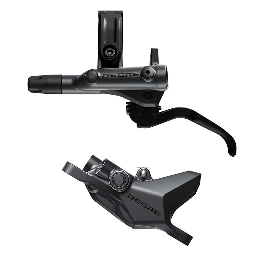 Bộ Thắng Đĩa Trước Xe Đạp SHIMANO Deore, BL-M6200(L), BR-M6200(F), W/O Adapter, Resin Pad (W/O FIN)