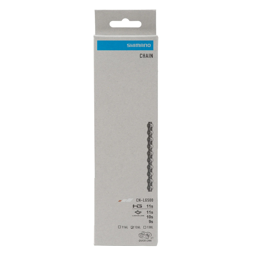  Xích Xe Đạp SHIMANO CN-LG500 126 Links For LG 9/10/11 Speed, W/Quick-Link, Bicycle Chain