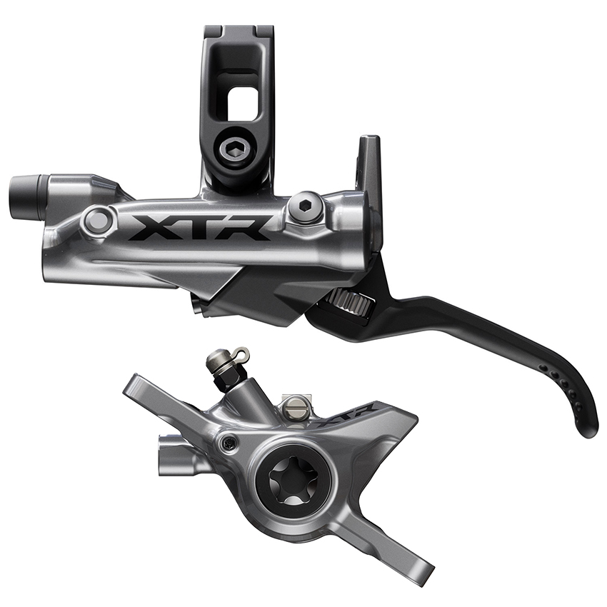 Bộ Thắng Đĩa Trước Xe Đạp SHIMANO XTR, BL-M9220(L), BR-M9200(F), W/O Adapter, Resin Pad (W/O FIN),SM-BH90-SS 1000mm (Black), W/Connecter Insert, Disc Brake Assembled Set/J-Kit Direct