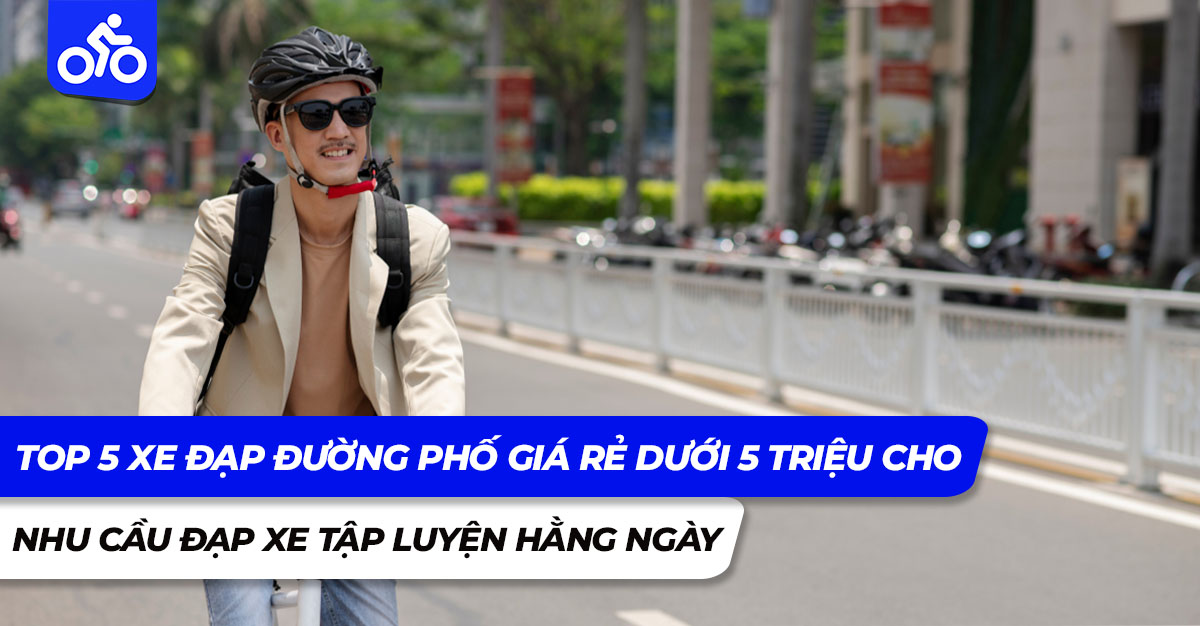 Top 5 xe đạp đường phố giá rẻ dưới 5 triệu cho nhu cầu đạp xe tập luyện hàng ngày