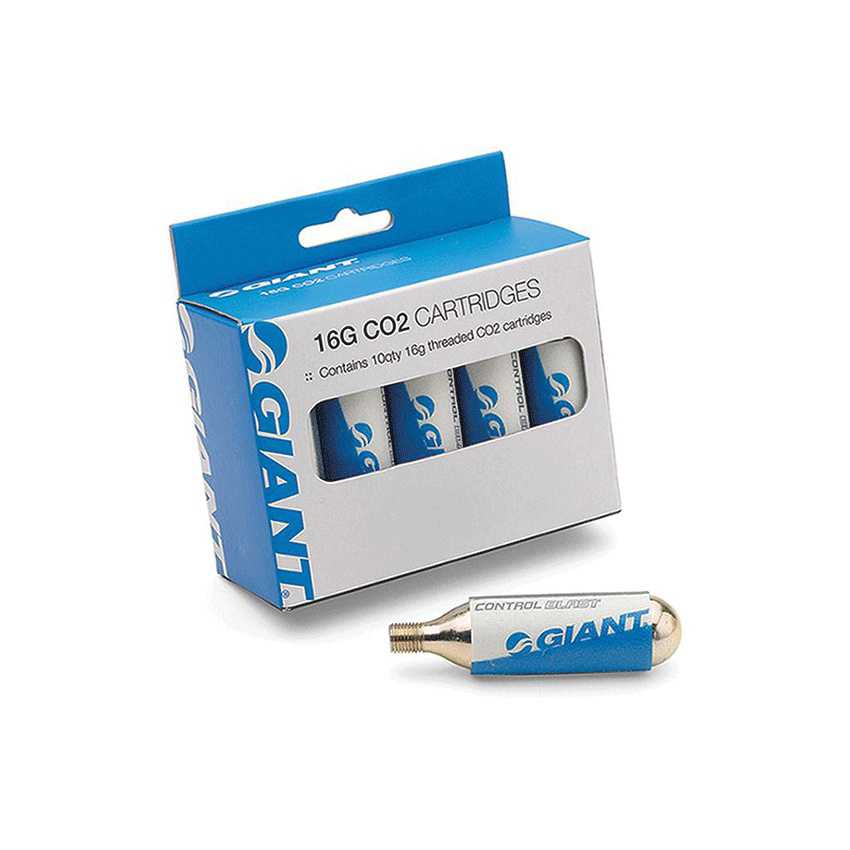 Bình CO2 Bơm Xe Đạp GIANT CO2 16G Cartridges 10 Packs