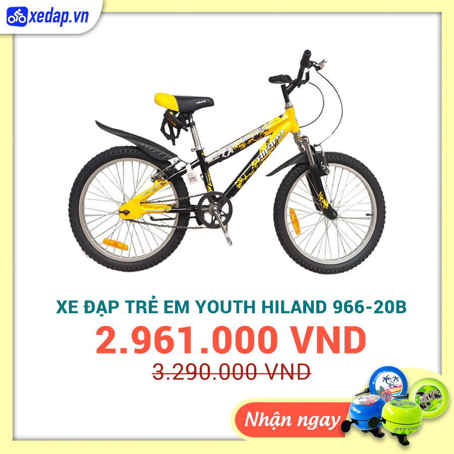 Xe Đạp Trẻ Em Youth HILAND 966-20B – Bánh 20 Inches – 2021
