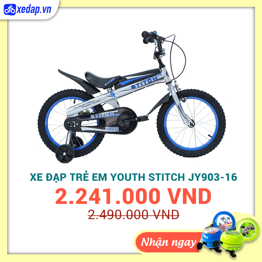 Xe Đạp Trẻ Em Youth STITCH JY903-16 – Bánh 16 Inches
