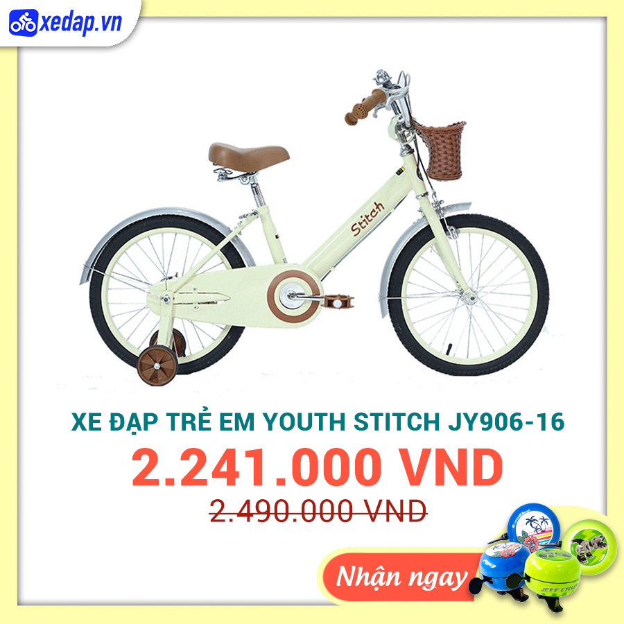 Xe Đạp Trẻ Em Youth STITCH JY906-16 – Bánh 16 Inches
