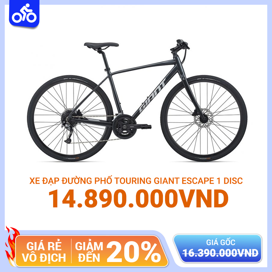 Xe Đạp Đường Phố Touring GIANT Escape 1 Disc – Phanh Đĩa, Bánh 700C – 2021
