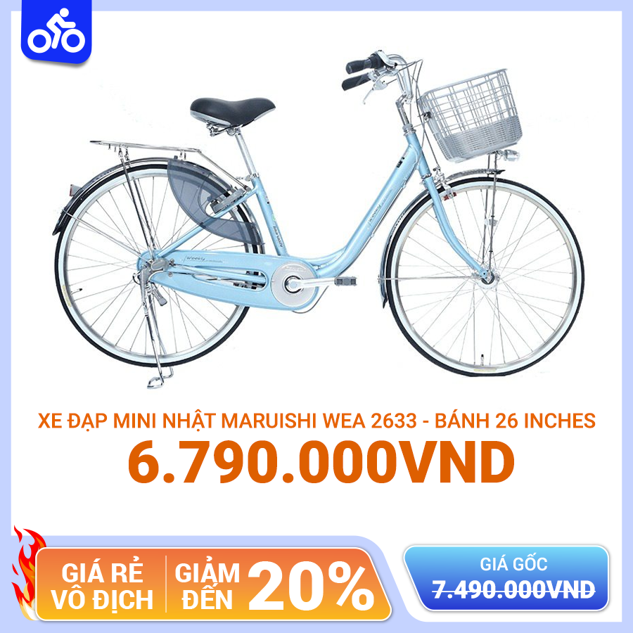 Xe Đạp Mini Nhật MARUISHI WEA 2633 – Bánh 26 Inches