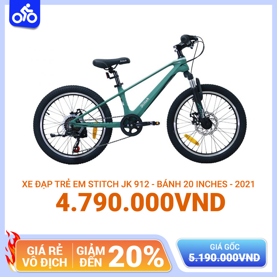 Xe Đạp Trẻ Em STITCH JK 912 – Bánh 20 Inches – 2021