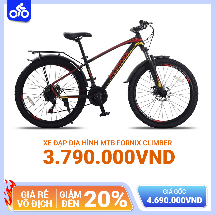 Xe Đạp Địa Hình MTB FORNIX Climber – Phanh Đĩa, Bánh 26 Inches