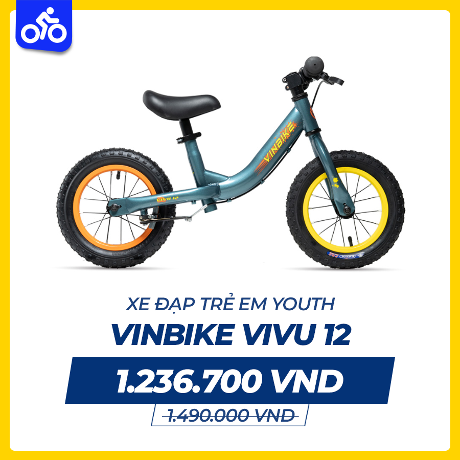 Xe Đạp Trẻ Em Youth VINBIKE Vivu 12 – Bánh 12 Inches