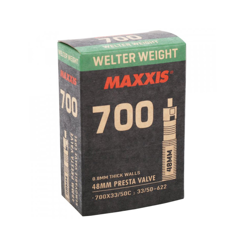 Ruột Xe Đạp 700Cx33/50C 48mm Van Nhỏ (Presta) MAXXIS Welter Weight Bicycle Tube