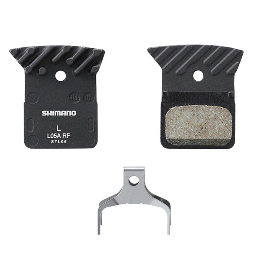  Gôm Thắng Đĩa Xe Đạp SHIMANO L05A-RF Resin Pad W/ Fin (L05A-RF) – 1 Cặp, Pad Spring, Combo Disc Brake Pad