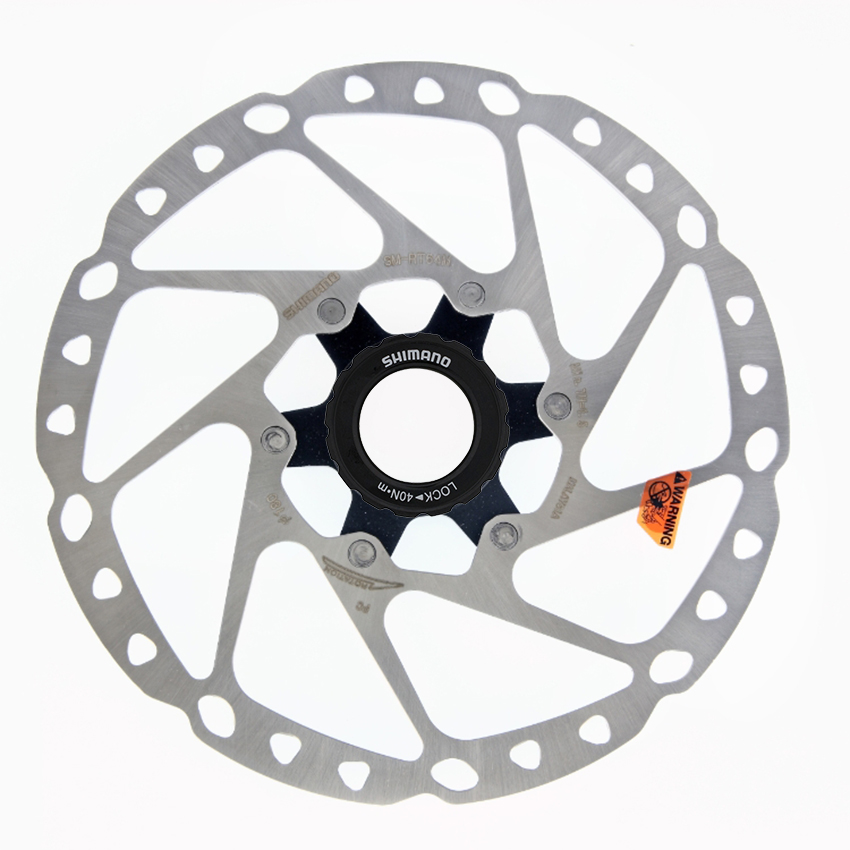  Đĩa Thắng Xe Đạp SHIMANO SM-RT64, Deore, M 180mm, W/Lock Ring(External Serration) Rotor For Disc Brake